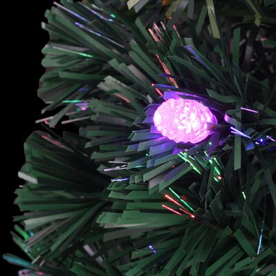 vidaXL Osvetlený vianočný stromček so stojanom 150 cm, optické vlákno