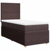 vidaXL Boxspring posteľ s matracom tmavohned&aacute; 100x200 cm l&aacute;tka
