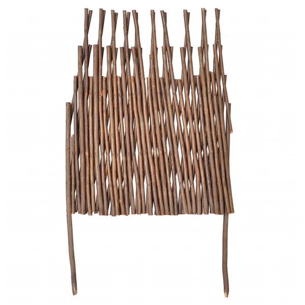 vidaXL Vŕbov&yacute; plot s mriežkou 5 ks 170x37 cm