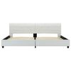vidaXL Posteľný rám, biely, umelá koža 180x200 cm