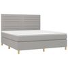 vidaXL Boxspring posteľ s matracom bledosiv&aacute; 180x200 cm l&aacute;tka