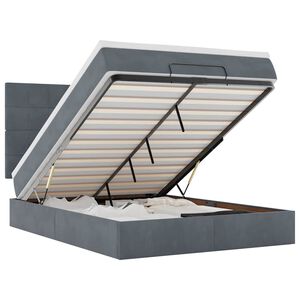 vidaXL Osmansk&aacute; posteľ s matracmi tmavo&scaron;ed&aacute; 140x200cm zamat