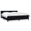 vidaXL Posteľný rám boxspring s matracom čierny 180x210 cm zamat