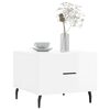 vidaXL Konferenčn&eacute; stol&iacute;ky 2 ks leskl&eacute; biele 50x50x40 cm kompoz. drevo