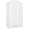 vidaXL Obl&uacute;kov&yacute; gabionov&yacute; k&ocirc;&scaron; 100x50x160/180 cm pozinkovan&eacute; železo