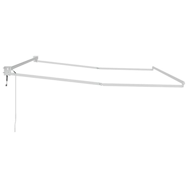 vidaXL Elektrick&yacute; automatick&yacute; r&aacute;m mark&iacute;zy Biely 4 x 2 m Hlin&iacute;k