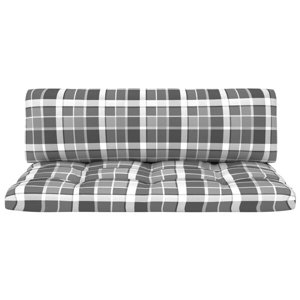 vidaXL Stredov&aacute; z&aacute;hradn&aacute; pohovka z paliet, siv&aacute;, impregnovan&aacute; borovica