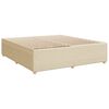 vidaXL Boxspring posteľ s matracom kr&eacute;mov&aacute; 200x200 cm l&aacute;tka