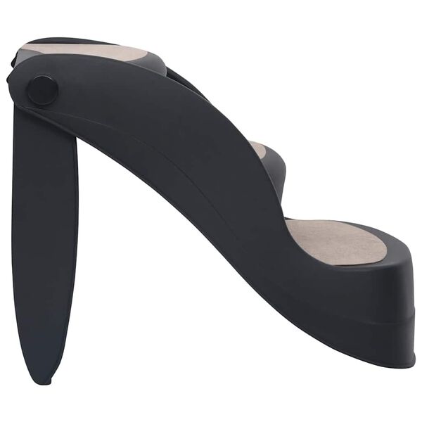 vidaXL Skladacie 3-stupňové schody pre psa čierne