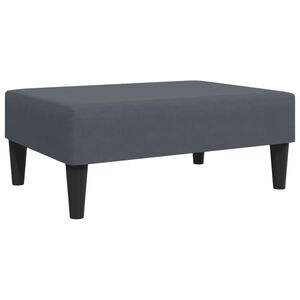 vidaXL Podnožka tmavosiv&aacute; 77x55x31 cm zamat