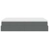 vidaXL Osmanská posteľ s matracom tmavosivá 120x200 cm látka