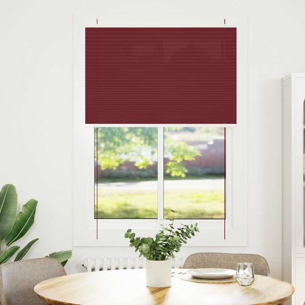 vidaXL plisovan&aacute; roleta Bordeaux červen&aacute; 95x150 cm &Scaron;&iacute;rka l&aacute;tky 94,4 cm