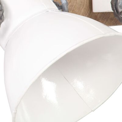 vidaXL Industriálna nástenná lampa biela 45x25 cm E27