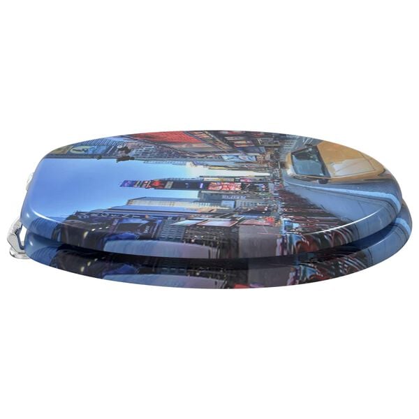 vidaXL WC sedadl&aacute; s poklopom 2 ks, MDF, mot&iacute;v New York