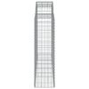 vidaXL Oblúkové gabionové koše 50 ks 200x50x140/160 cm pozink. železo