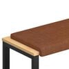 vidaXL Vank&uacute;&scaron; na lavičku Umel&aacute; koža Hned&aacute; Hĺbka 35 cm