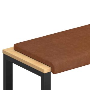 vidaXL Vank&uacute;&scaron; na lavičku Umel&aacute; koža Hned&aacute; Hĺbka 35 cm