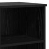 vidaXL Highboard so z&aacute;suvkou 3 pcs Čierny dub Kompozitn&eacute; drevo