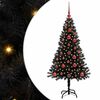 vidaXL Vianočn&yacute; stromček Čierna 120 cm PVC