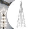 vidaXL LED vianočn&yacute; stromček s hrotmi 570 LED studen&aacute; biela 300 cm