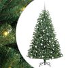 vidaXL Umel&yacute; Skl&aacute;pac&iacute; Vianočn&yacute; Stromček Zelen&aacute; 180 cm PVC a kov