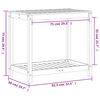 vidaXL Stôl na presádzanie s policou 82,5x50x75 cm masívna borovica
