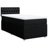 vidaXL Boxspring posteľ s matracom čierna 100x200 cm l&aacute;tka