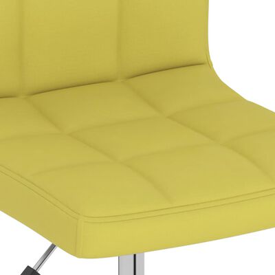 vidaXL Otočné jedálenské stoličky 2 ks zelené látkové