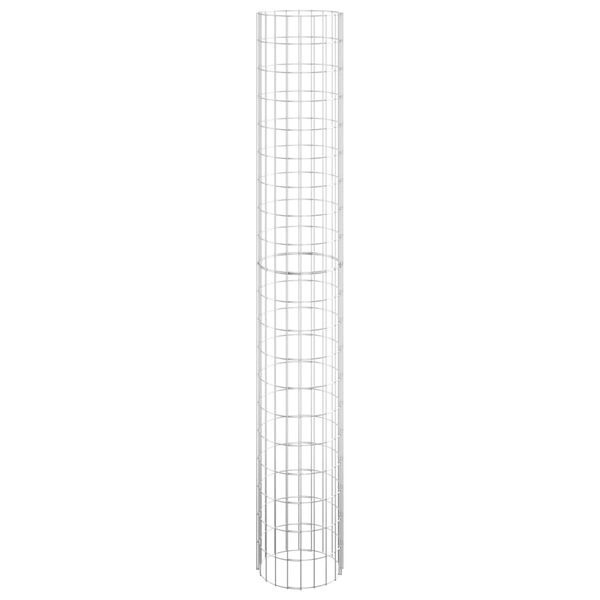 vidaXL Kruhové gabiónové vyvýšené záhony 3ks zinkovaná oceľ Ø30x200 cm