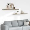 vidaXL Pl&aacute;vaj&uacute;ce n&aacute;stenn&eacute; police 2 ks, dubov&eacute; 120x23,5x3,8 cm, MDF