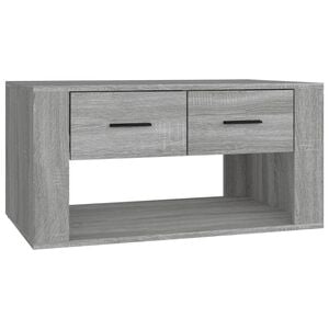 vidaXL Konferenčn&yacute; stol&iacute;k siv&yacute; sonoma 80x50x40 spracovan&eacute; drevo
