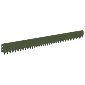 vidaXL Obrubn&iacute;k tr&aacute;vnika 20 ks 103 x 10 cm Oceľ Olivovo zelen&aacute;