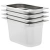 vidaXL Gastron&aacute;doby 4 ks, GN 1/4, 150 mm, nehrdzavej&uacute;ca oceľ
