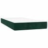 vidaXL Boxspring posteľ s matracom, tmavozelen&aacute; 120x190cm, zamat