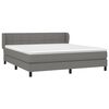 vidaXL Boxspring posteľ s matracom tmavosiv&aacute; 180x200 cm l&aacute;tka