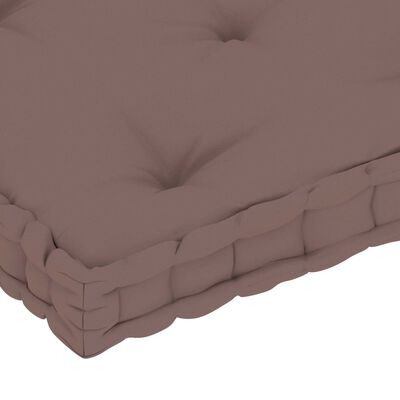 vidaXL Podložka na paletový nábytok sivohnedá 73x40x7 cm bavlna