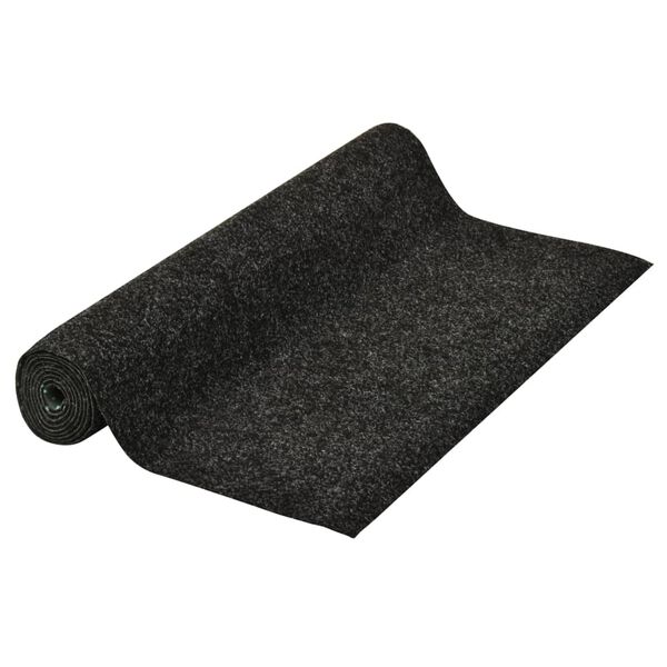 vidaXL Umelý trávnik s nopmi 10x1,33 m antracitový