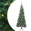 vidaXL Rohov&yacute; umel&yacute; vianočn&yacute; strom Zelen&aacute; 180 cm PVC a kov