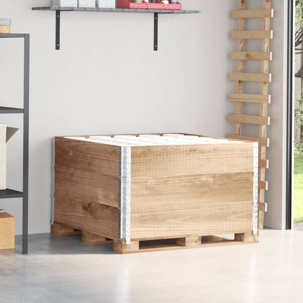 vidaXL Paletov&eacute; ohr&aacute;dky 3 ks 100x100 cm borovicov&yacute; mas&iacute;v