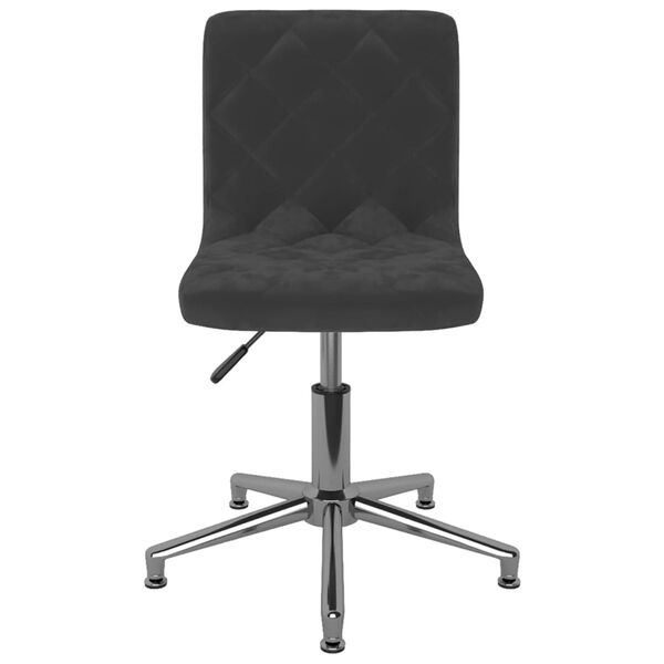 vidaXL Otočn&eacute; jed&aacute;lensk&eacute; stoličky 2 ks čierne zamatov&eacute;