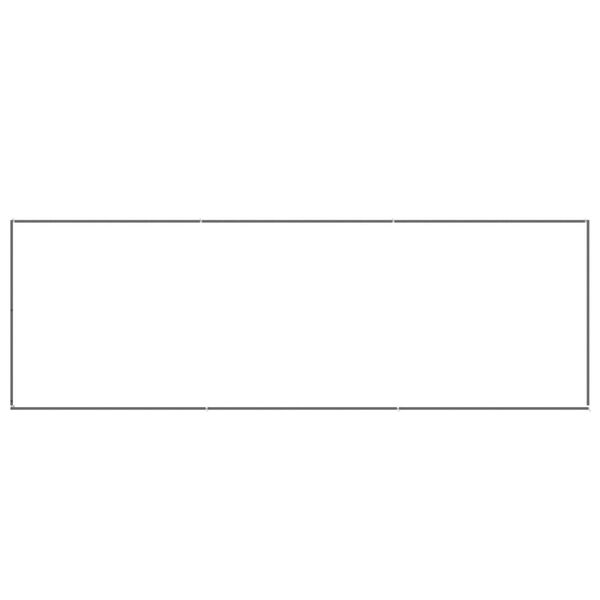 vidaXL Koterec pre psy strieborný 3 m² oceľ