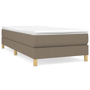 vidaXL Posteľn&yacute; r&aacute;m s boxspringom Taupe 80x200cm L&aacute;tka