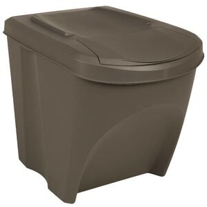 vidaXL Stohovateľn&eacute; boxy na odpadky 3 ks siv&eacute; 75 l polypropyl&eacute;n