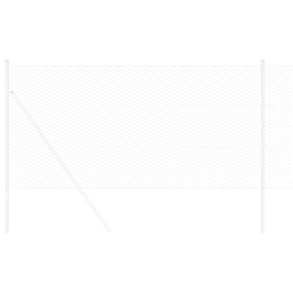 vidaXL Hexagon&aacute;lny plot Strieborn&aacute; 0,6 x 100 m Pozinkovan&aacute; oceľ