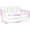 vidaXL 2-miestna pohovka hnedá 140 cm látka
