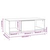 vidaXL Konferenčný stolík dub sonoma 102x50x36 cm kompozitné drevo