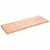 vidaXL Stolov&aacute; doska bledohned&aacute; 140x50x(2-4) cm o&scaron;etren&yacute; mas&iacute;vny dub