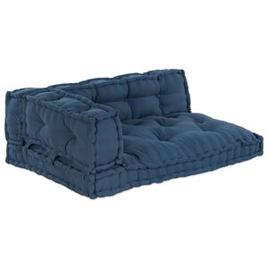 vidaXL Vank&uacute;&scaron; na paletov&yacute; gauč 3 ks L&aacute;tka Indigo 120 x 80 x 38 cm
