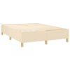 vidaXL Boxspring posteľ s matracom kr&eacute;mov&yacute; 140x190 cm l&aacute;tka