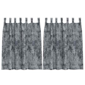 vidaXL Sametov&eacute; z&aacute;vesy 2 ks Strieborn&aacute; &scaron;ed&aacute; 140 x 140 cm Zamat